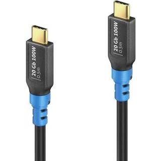PureLink FI-U400-005-PCK USB cable USB4 Gen 2x2 0.5 m USB C Black, Blue