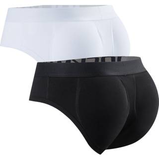 TEMU 2pcs Jockmail Hip Lift Pads Men's Underwear Removable Push Padding Fake Hipster Boxer Briefs Butt Enhancement Briefs Underpants