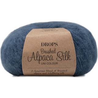 Drops Brushed Alpaca silk Uni stålblå 25