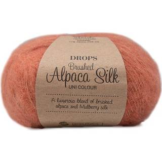 Drops Brushed Alpaca Silk garn - Lys rust
