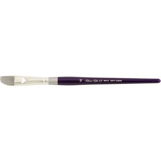 Silver Brush Limited 8841S Silver Silk Synthetic Soft Curve Brush til akvarelgouache og akrylmalingsst?rrelse 16 kort h?ndtag