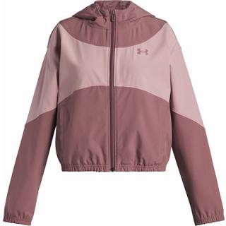 Under Armour Rival Woven Girls' Jacket Maroon Mist / Tourmaline Pink / Maroon Mist YXL (160 - 170 cm)