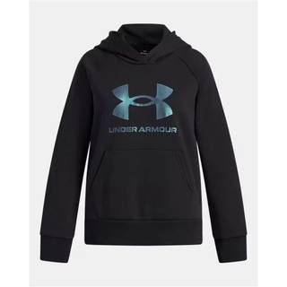 Under Armour Rival Fleece Shimmer Girls' Hoodie Black / Iridescent YXL (160 - 170 cm)