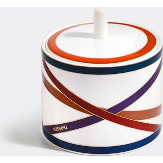 Missoni Tea And Coffee - 'Nastri' sugar pot in Multicolor Porcelain Fine Bone China