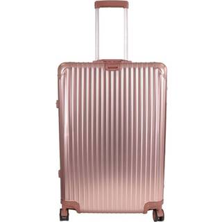 Aluminiums kuffert - Rosa-guld - LARGE - Luksuriøs rejsekuffert med TSA lås