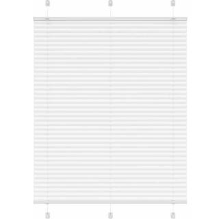 Plisségardin Hvid 110x100 cm Stofbredde 109,4 cm Polyester