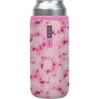 Sok It Can Sok-sleeve til ?l- og sodavandsisoleret neoprencover (Pink Splash Tie Dye 25oz d?se-sleeve)