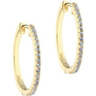 Aqua Dulce Ranva Skye Blue creoler 20mm forgyldt sølv - 5793