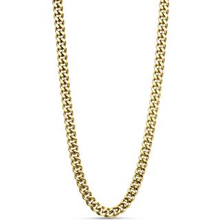 ANNEBRAUNER Panzer Halskæde 18K Guldbelagt - 6 mm
