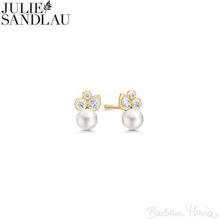 Julie Sandlau Tasha ørestikker i forgyldt sterlingsølv - ST310GDWHPLCZ