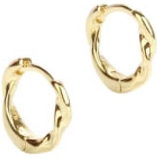 Aqua Dulce Twirl 20mm creoler forgyldt sølv - 5637