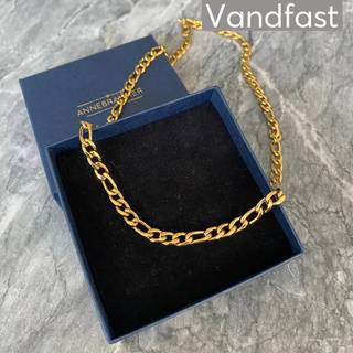 ANNEBRAUNER Figaro Halskæde 50 CM 18K Guldbelagt - 6 mm