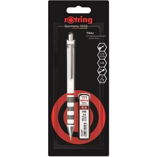 Rotring rOtring Tikky Mekanisk Blyant Sæt | 0,5 mm | Blyrefiller | Hvidt Skaft
