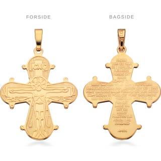 Scrouples Dagmarkors med fadervor i 14 kt guld - 25x22 mm