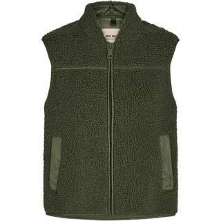 Mos Mosh Mmrowe Teddy Waistcoat Waistcoats 165230 Forest Night (M)