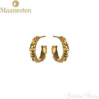 Maanesten Aio Medium øreringe i forgyldt sterlingsølv - 9566A