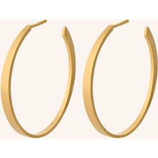 Pernille Corydon  forgyldt sølv Eclipse øreringe store - e-309-gp