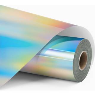 LOKLIK - Permanent Adhesive Vinyl - 30.5cm x 90cm - Holographic Iridescent Silver