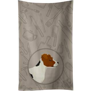 Caroline's Treasures CK2194KTWL Jack Russell Terrier i køkkenet køkkenhåndklæde