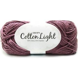 DROPS Cotton Light 24 Drue (Uni Colour) Indhold: 50% Bomuld, 50% Polyester Garngruppe: B (20 - 22 masker) / 8 ply / DK / worsted Vægt/længde: 50 g = ca. 105 meter Anbefalede pinde: 4 mm Strikkefasthed: 10 x 10 cm = 21 m x 28 p Finvask 40º / Tørres fladt.