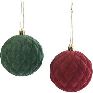 S?t med 2 diamant fl?jlkuglepynt