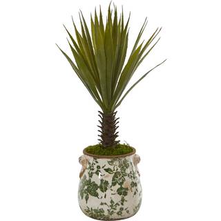 21 spiky agave kunstig plante i blomsterplanter