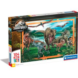Clementoni Maxi Jurassic World Børnepuslespil 104 Brikker