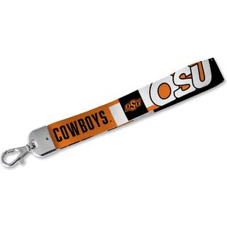 Rico Industries NCAA Oklahoma State Cowboys håndled Lanyard Key Chain Cute Wristlet Strap Keychain Holder for Women Men Car Keys ID Badges Card W