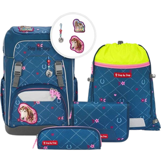 Step by Step GIANT Schulrucksack-Set Horse Lima, 5-teilig