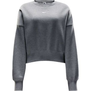 Oversized Nike Sportswear Phoenix Fleece-sweatshirt med rund hals til kvinder - grå - M (EU 40-42)