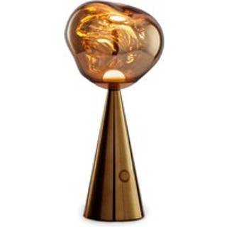 Tom Dixon - Melt LED-batteridrevet bordlampe, bronze, højde 29 cm