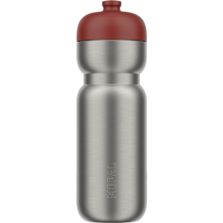 Active Pull Sportsflaske fra Mepal - Mountain Red farve - Rustfrit stål/PP/Silikone