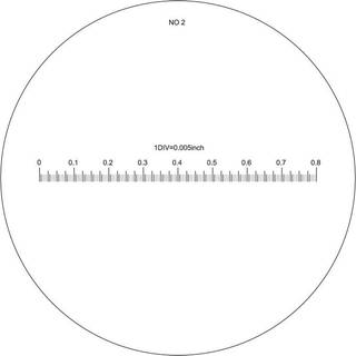 Skala nr. 2 til målelup 10X forstørrelse (art. 15405226)