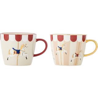 Håndmalede Kopper Karrusel (Sæt af 2)