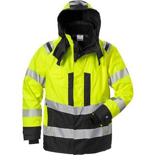 Fristads 127666 Hi Vis Airtech® skal jakke kl.3 4515 / Arbejdsjakke Hi-Vis Gul/Sort XL