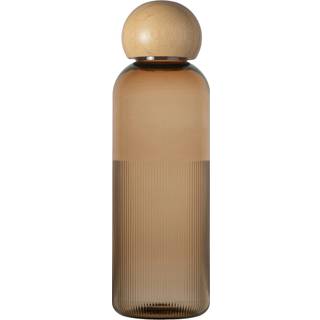 Sagaform Ture Vandflaske 60 Cl / Bamboo - Vandflasker & Glasflasker Pet (Polyethylenterephthalat) Fudge - 5018606