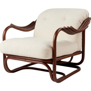Gubi Poltrone Tria Lænestol Mørk Rattan/Bouclé 001