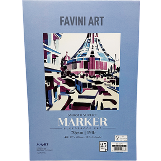 Favini Art Tuschblok A3, 70G, 25 Ark