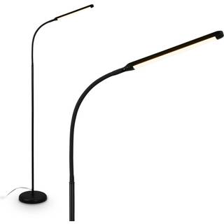 Briloner LED gulvlampe Mura, dæmpbar, Sort, Stue/spisestue, Plast, Moderne