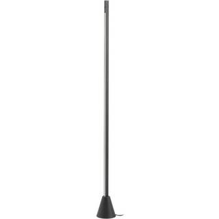 Lucande LED-gulvlampe Linija, sort, højde 110 cm, sensor