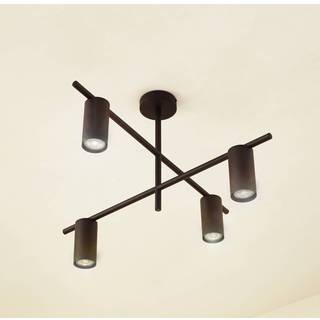 Loftslampe Marilou Lindby, dæmpbar, Sort, Stue/spisestue, Metal, Moderne