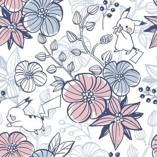 V?relseskammerater Pok? Mon Pikachu Blomsterskal og stick tapet RMWS1229 (pakke 1)