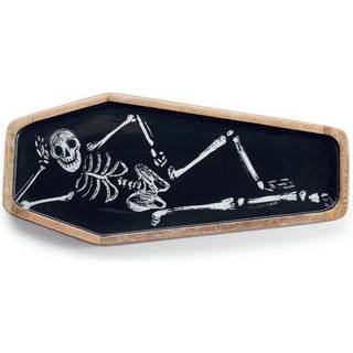 Funny Bones Tablett in Sargform aus Mango Holz 46cm