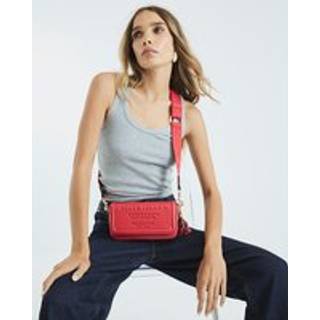River Island River Island Red Embossed Flap Cross-Body Bag