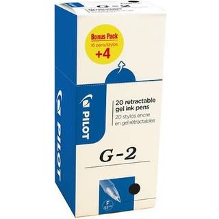 Pilot gelpen G2 ink roller 0,5mm Fine sort, æske med 20 stk