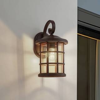 Lindby udendørs væglampe Ankea, rust/amber, 37 cm, IP23, E27