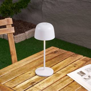 Lindby LED-bordlampe Arietty, hvid, dæmpbar, IP65