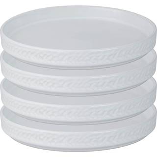 Vargen & Thor Servisen C Tallerken 17,2 Cm 4-pak - Middagstallerkner Stentøj Hvid - 60233848