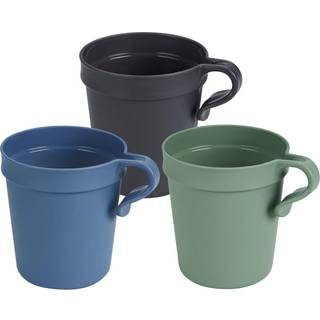 Essentialz kop med hank 8,5cm Ø7,6cm 300ml PP til flergangsbrug  flerfarvet, 6 stk pr pose