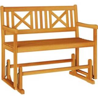 Havestol Gliderbænk Brun 110 x 59 x 97cm Massivt akacietræ